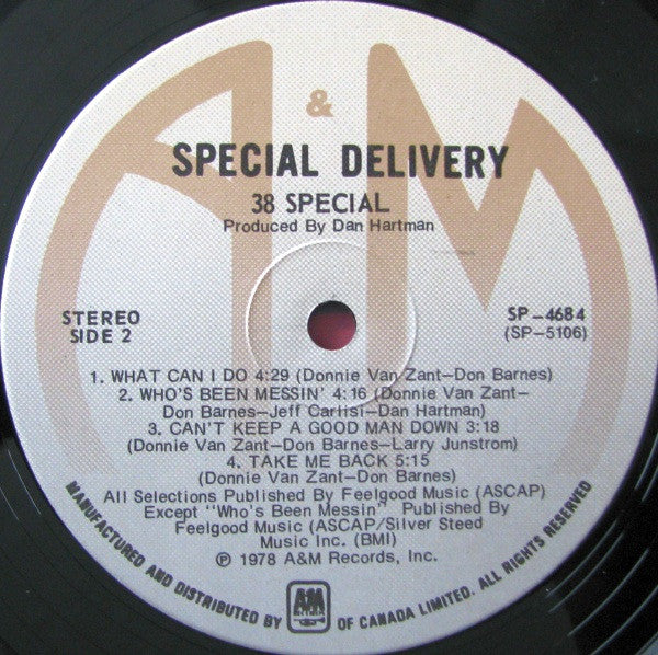 38 Special – Special Delivery - 1978 Original VinylPursuit.com