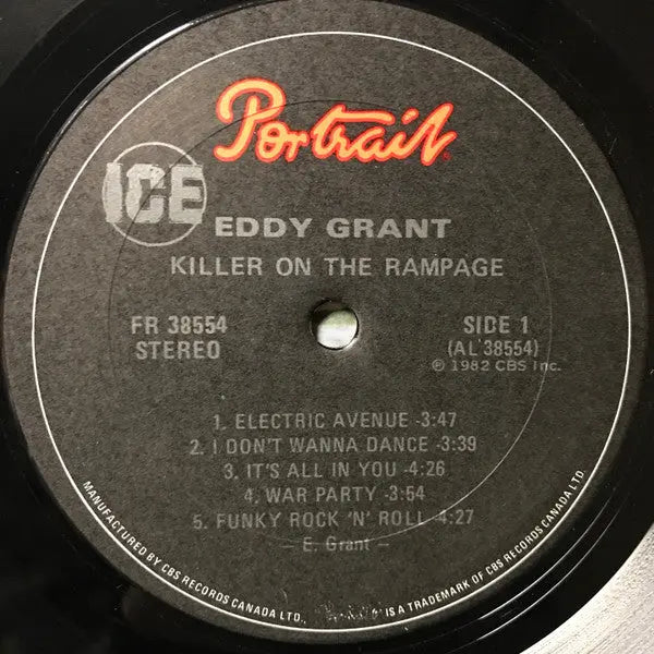 Eddy Grant – Killer On The Rampage - 1983 Original - Vinyl Pursuit Inc
