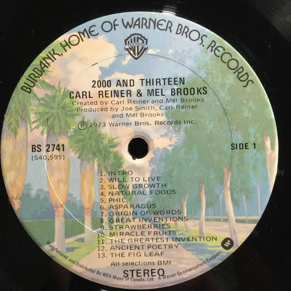 Carl Reiner and Mel Brooks – 2000 And Thirteen - 1973 Original Comedy Vinyl Pursuit Inc