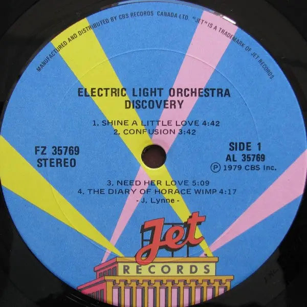 Electric Light Orchestra – Discovery - 1979 Original Vinyl Pursuit Inc