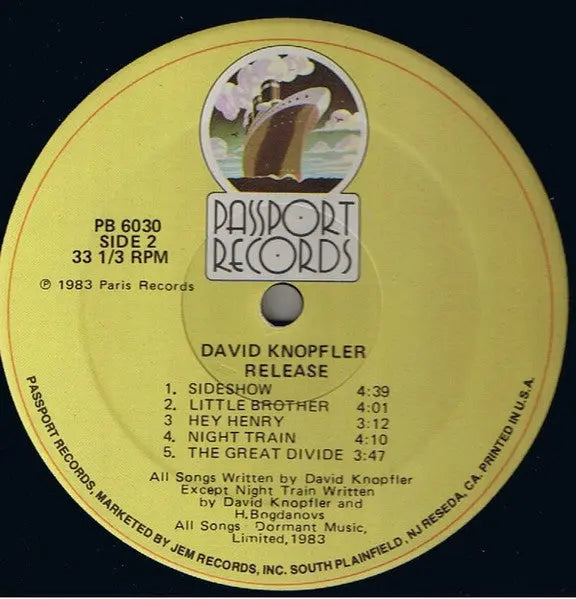 David Knopfler – Release - 1983 VinylPursuit.com