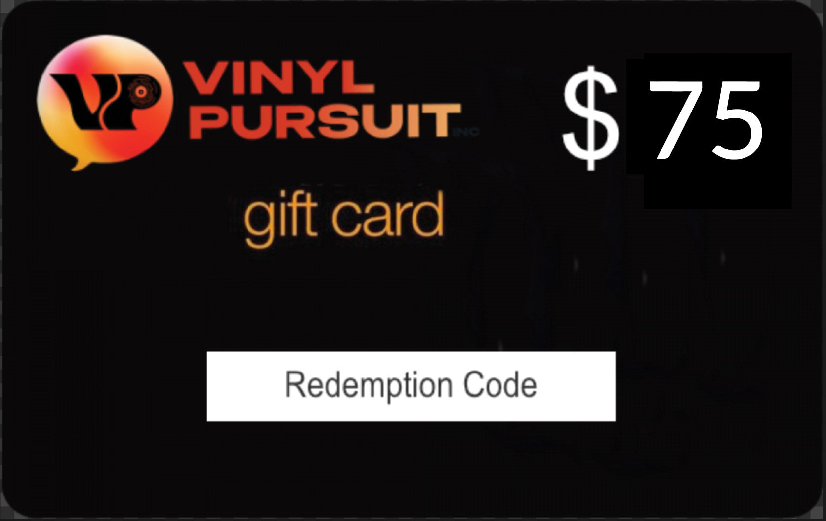 Vinyl Pursuit Gift Card - The Perfect Gift! Vinyl Pursuit Inc
