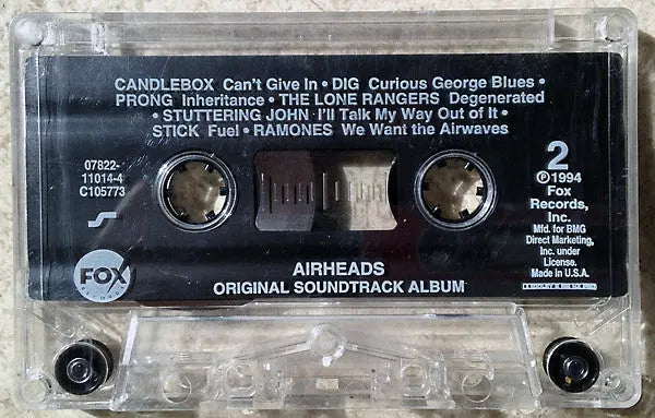 Airheads (Original Soundtrack Album) - Cassette, 1994 US Release VinylPursuit.com
