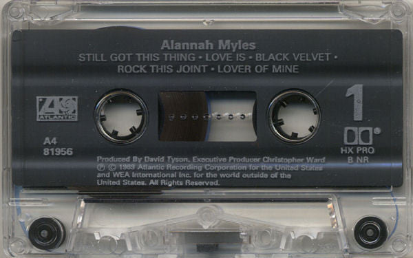 Alannah Myles - Alannah Myles - Cassette, 1989 VinylPursuit.com