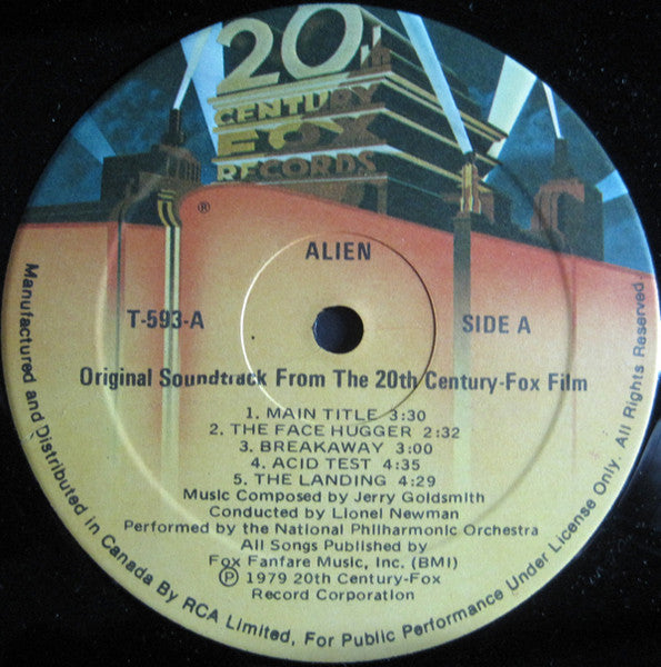 Alien - Original Soundtrack, Jerry Goldsmith - 1979 Original, Rare VinylPursuit.com