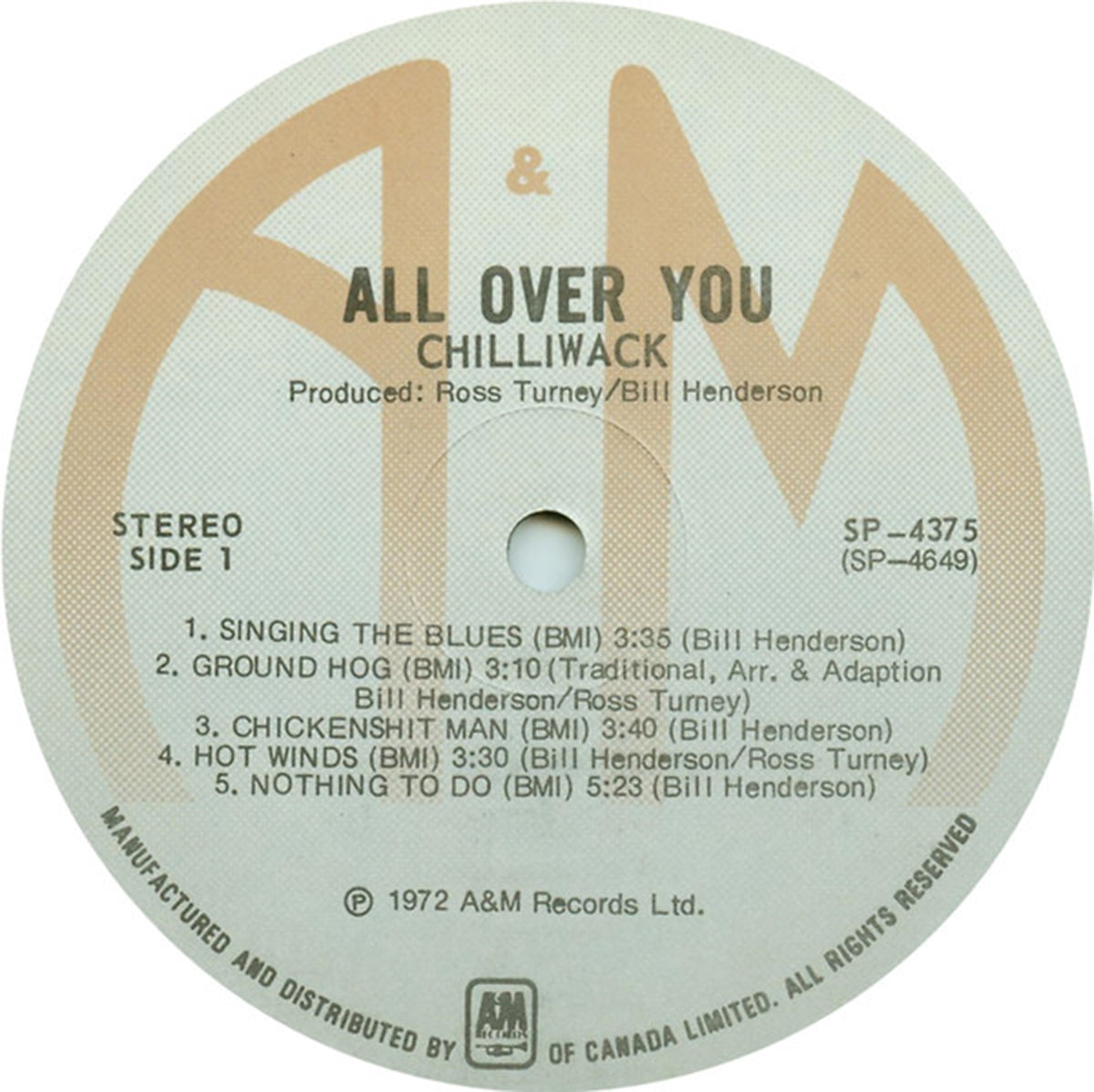 Chilliwack – All Over You - 1974 VinylPursuit.com