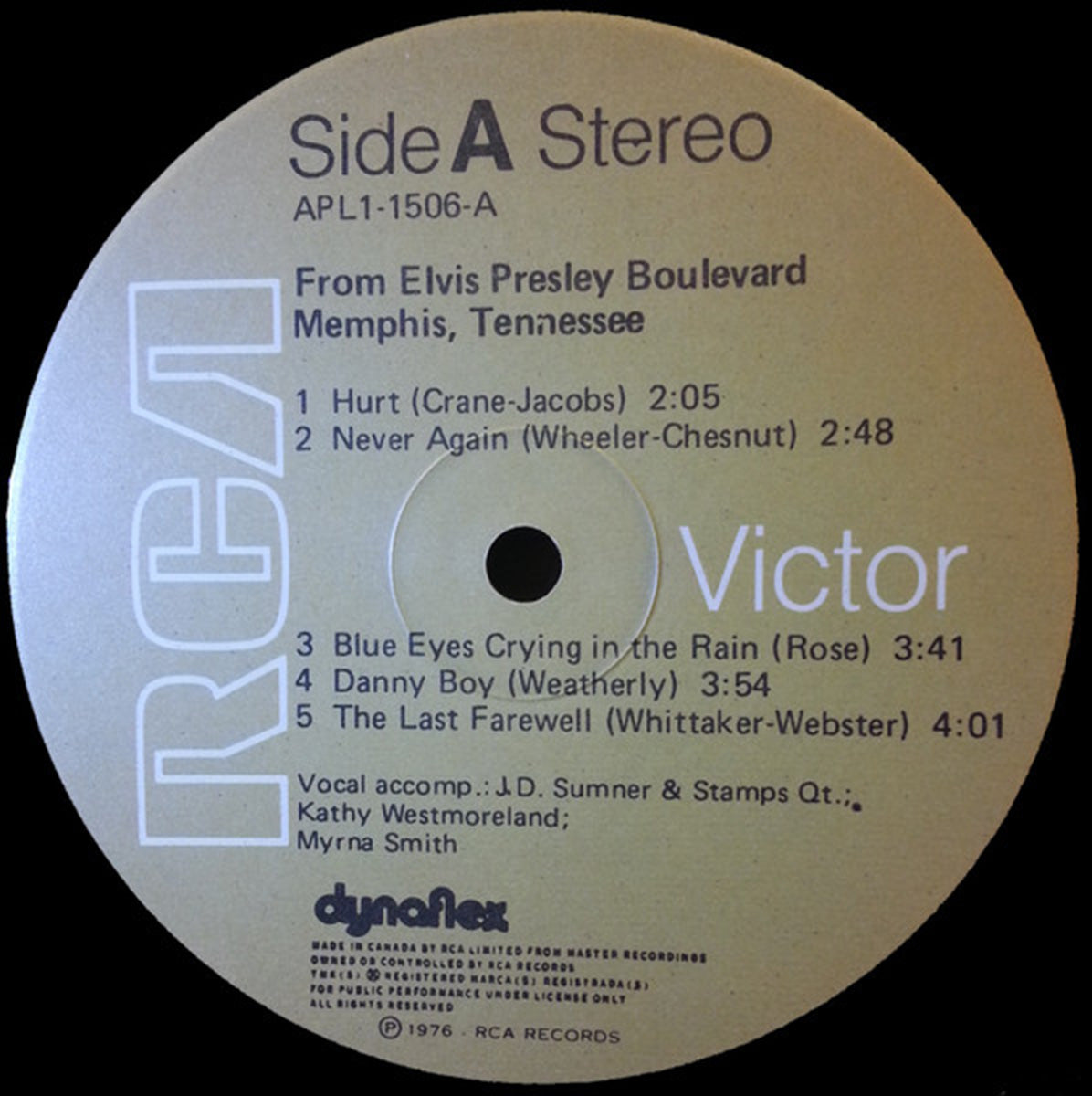 Elvis Presley – From Elvis Presley Boulevard, Memphis, Tennessee - 1976 VinylPursuit.com