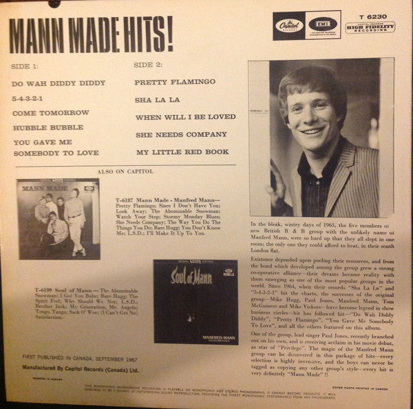 Manfred Mann – Mann Made Hits! 1967 Mono 6000 Series! VinylPursuit.com