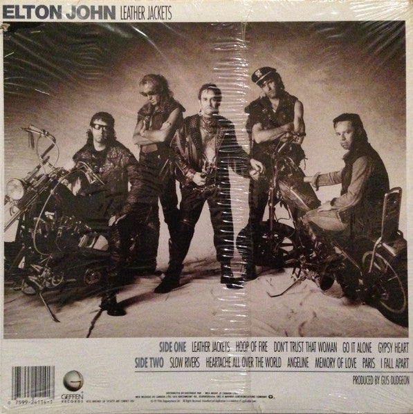 Elton John – Leather Jackets - 1986 VinylPursuit.com