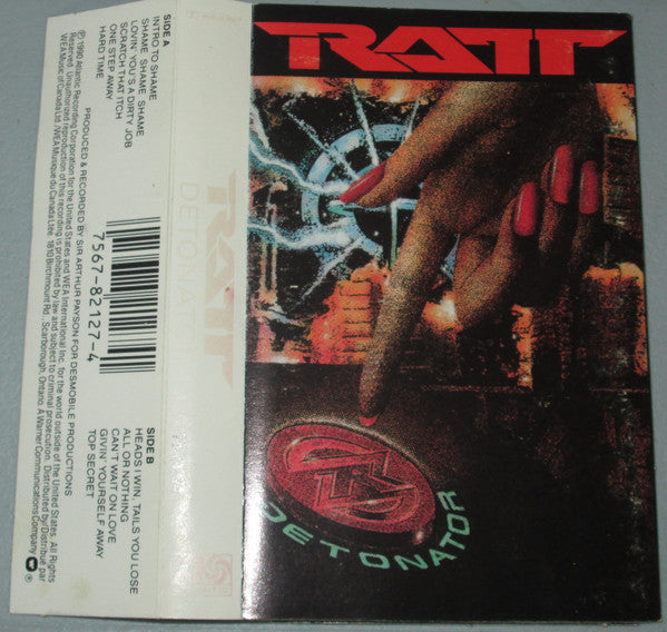 Ratt – Detonator - 1990 Cassette VinylPursuit.com