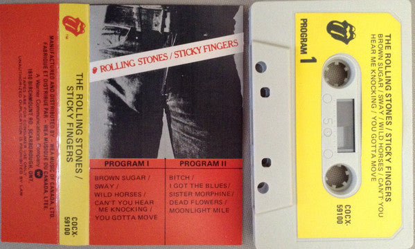 The Rolling Stones – Sticky Fingers - Early, Cassette, RARE! VinylPursuit.com
