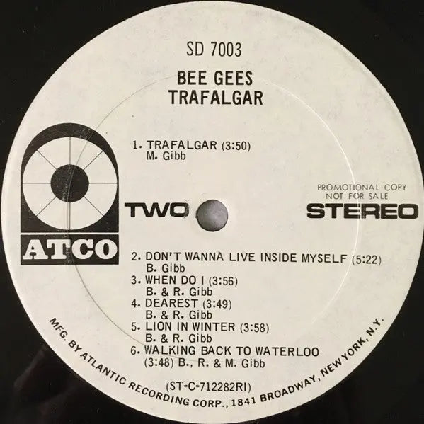 Bee Gees – Trafalgar - 1971 US Promo Pressing VinylPursuit.com