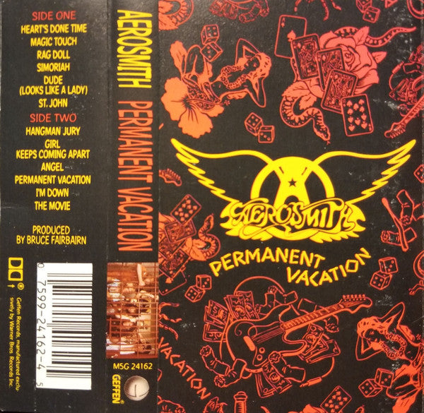 Aerosmith – Permanent Vacation - 1987 Cassette VinylPursuit.com