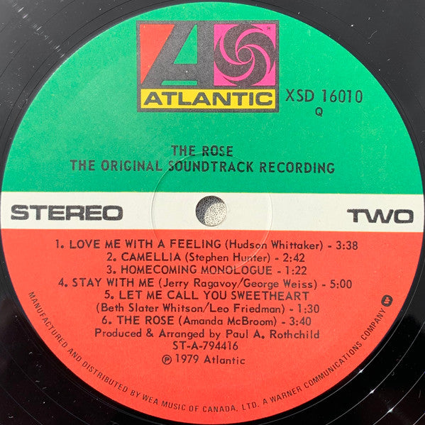 Bette Midler – The Rose - The Original Soundtrack Recording - 1979 Original VinylPursuit.com