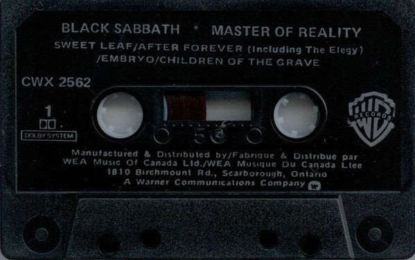 Black Sabbath – Master Of Reality - Cassette VinylPursuit.com