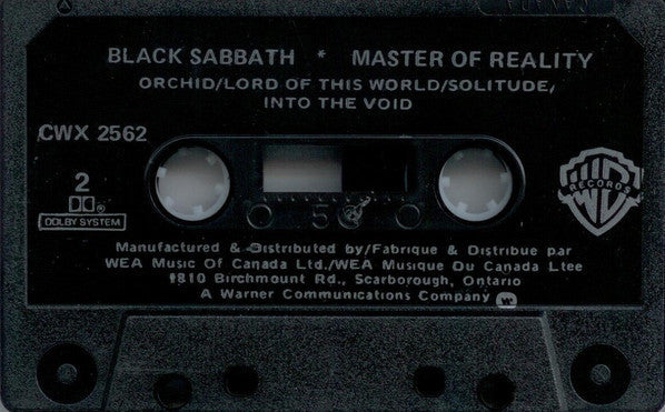 Black Sabbath – Master Of Reality - Cassette VinylPursuit.com