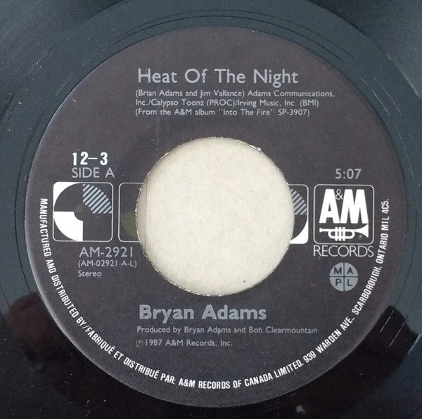 lyrics in the heat of the night bryan adams