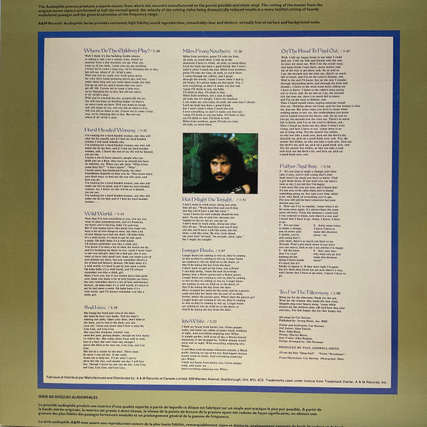 Cat Stevens – Tea For The Tillerman - 1980 Limited Edition Audiophile Pressing, Rare VinylPursuit.com