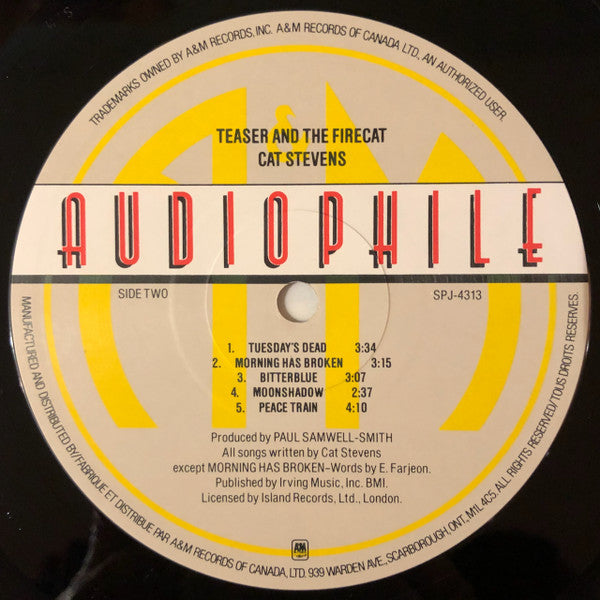 Cat Stevens – Teaser And The Firecat - Audiophile Pressing, Rare VinylPursuit.com