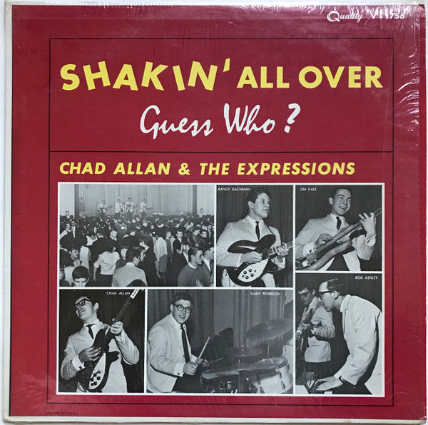 Chad Allan & The Expressions – Shakin' All Over - Guess Who? - Album Cover Art! VinylPursuit.com