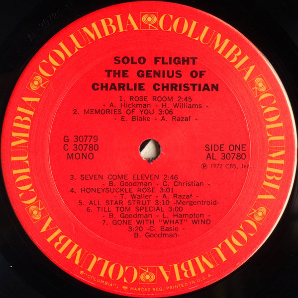 Charlie Christian – Solo Flight - The Genius Of Charlie Christian - 1973 MONO US Pressing VinylPursuit.com