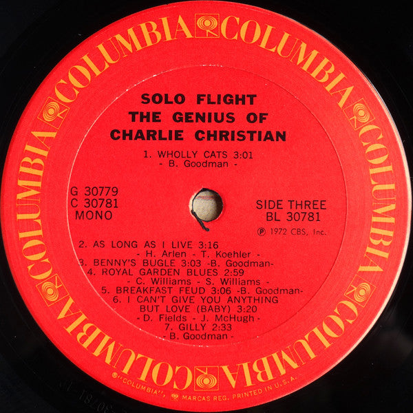Charlie Christian – Solo Flight - The Genius Of Charlie Christian - 1973 MONO US Pressing VinylPursuit.com