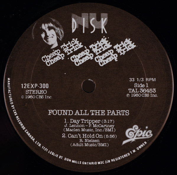 Cheap Trick – Found All The Parts - 1980 with 7"" Single! VinylPursuit.com