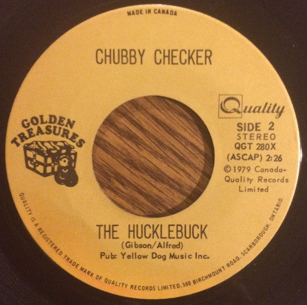 Chubby Checker – The Twist / The Hucklebuck -  7" Single - 1979 Vinyl Pursuit Inc