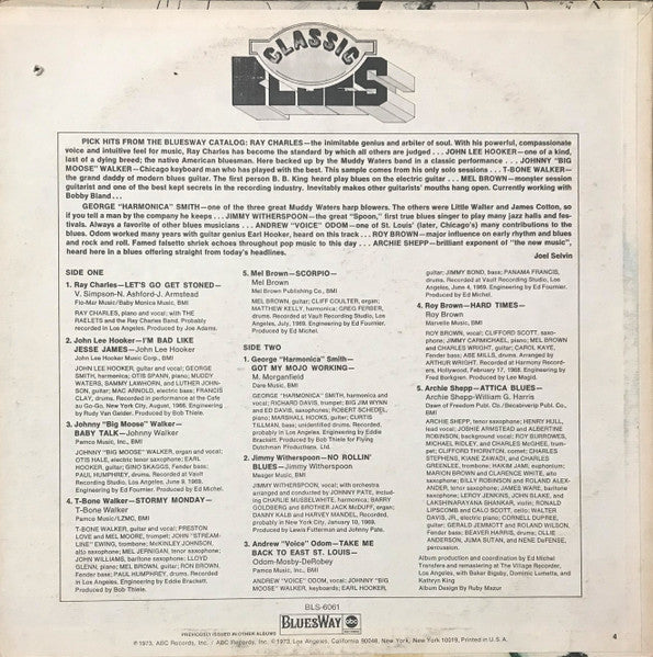 Classic Blues - Volume One -  1973 Original! VinylPursuit.com