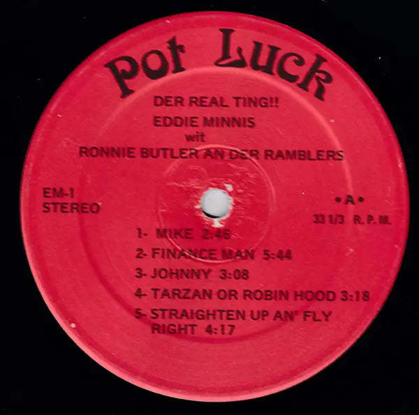 Eddie Minnis Wit Ronnie Butler An Der Ramblers – Der Real Ting! - GARAGE SALE! VinylPursuit.com