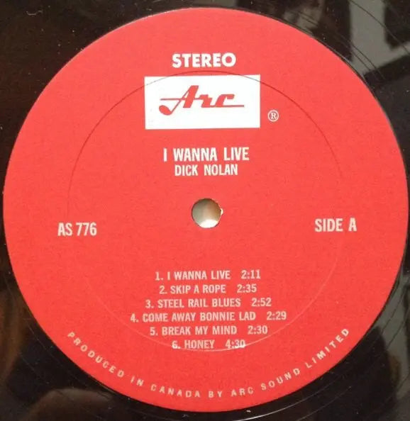 Dick Nolan – I Want To Live - GARAGE SALE! VinylPursuit.com