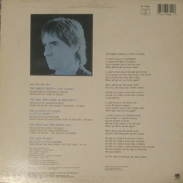 Chris De Burgh – The Simple Truth (A Child Is Born) - 1987 VinylPursuit.com