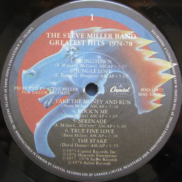 Steve Miller Band –  Greatest Hits 1974-78 - Original Pressing VinylPursuit.com