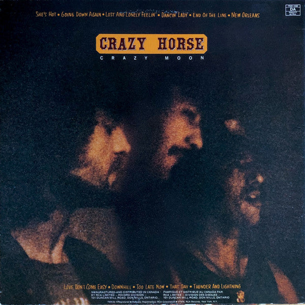 Crazy Horse – Crazy Moon - 1978 Original VinylPursuit.com