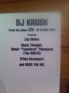 DJ Krush – Zen -  2001 Sampler VinylPursuit.com