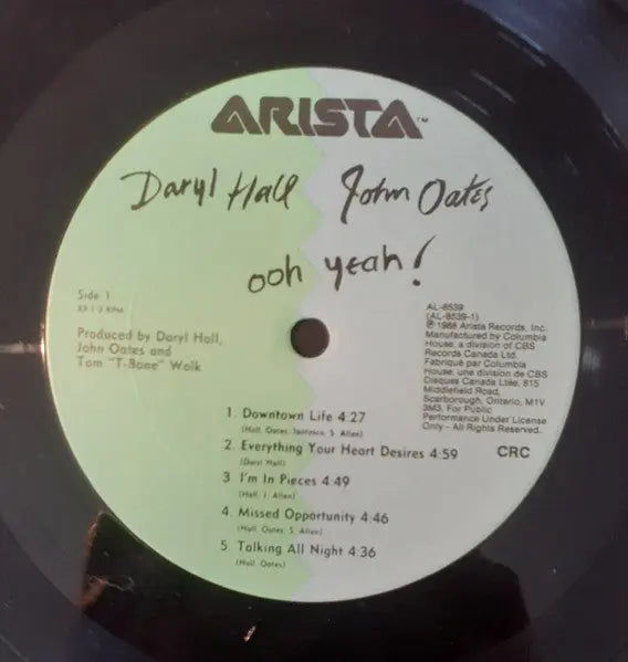 Daryl Hall John Oates – Ooh Yeah! - 1988 Original in Shrinkwrap Vinyl Pursuit Inc