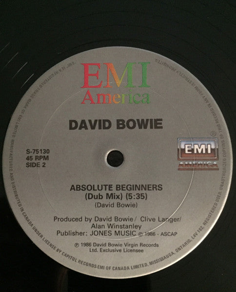 David Bowie – Absolute Beginners - 1986 Original 45 RPM VinylPursuit.com