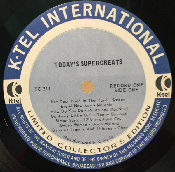 Today's Super Greats - 3 Record Set - 1973 Original VinylPursuit.com
