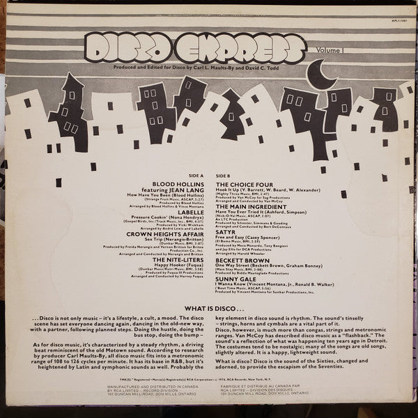 Various – Disco Express Vol 1 - 1976 Original VinylPursuit.com