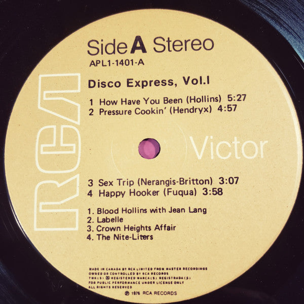 Various – Disco Express Vol 1 - 1976 Original VinylPursuit.com