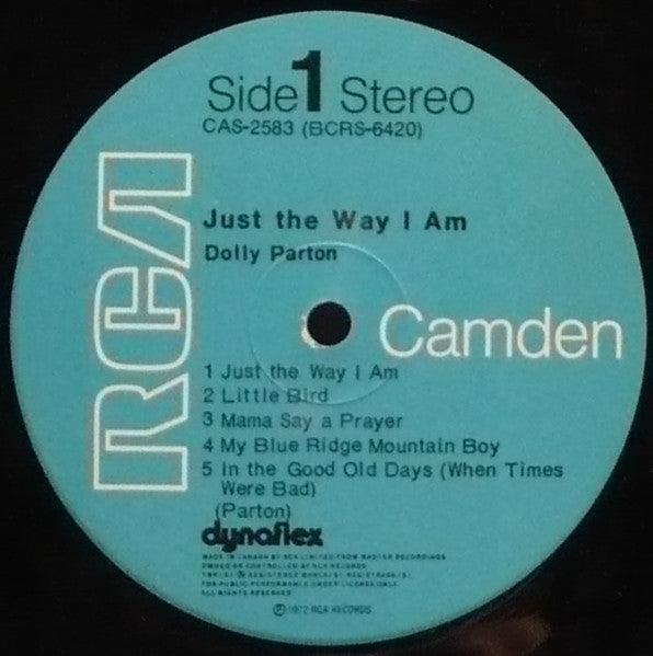 Dolly Parton – Just The Way I Am  - 1972 VinylPursuit.com
