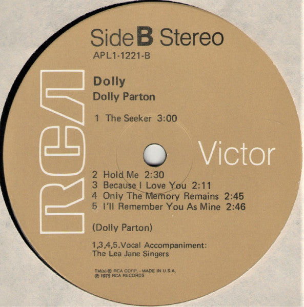 Dolly Parton – Dolly, The Seeker / We Used To - US Pressing! Vinyl Pursuit Inc