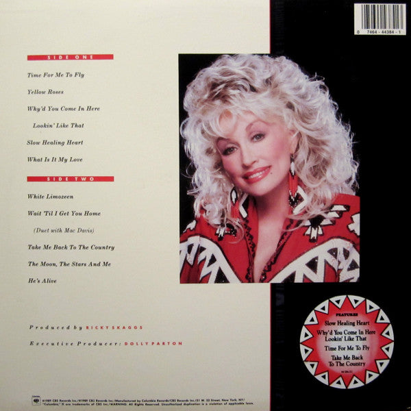 Dolly Parton – White Limozeen - 1989 US Original in Shrinkwrap VinylPursuit.com