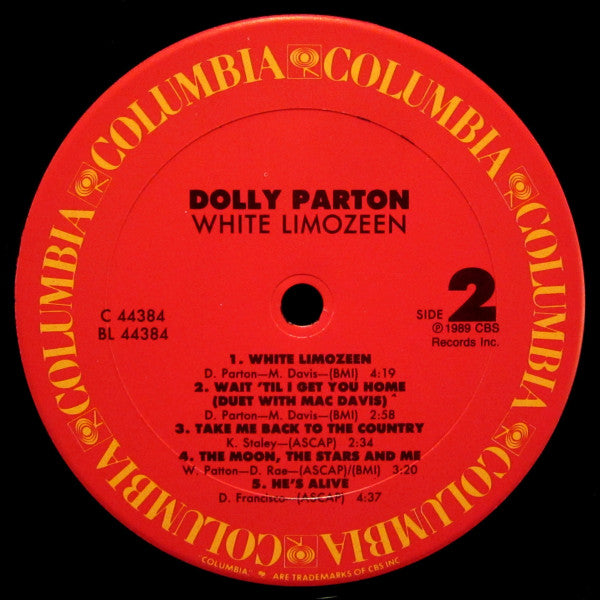 Dolly Parton – White Limozeen - 1989 US Original in Shrinkwrap VinylPursuit.com