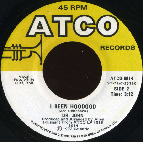 Dr John – Right Place Wrong Time - 7" Single, 1973 Vinyl Pursuit Inc