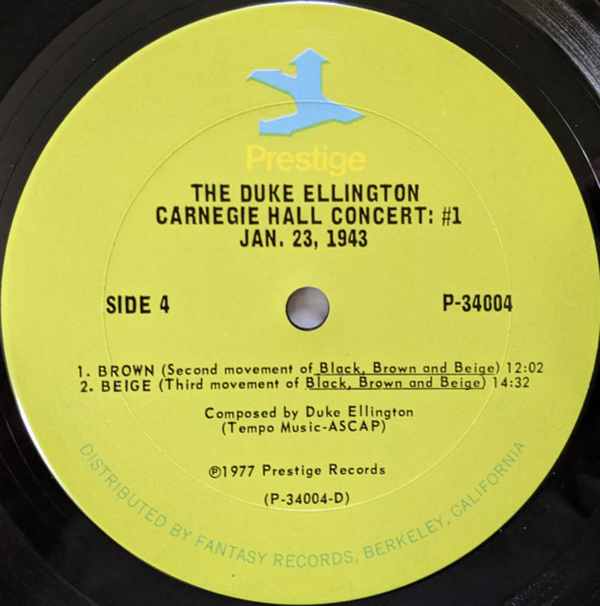 Duke Ellington And His Orchestra – January - 1977 US Pressing VinylPursuit.com