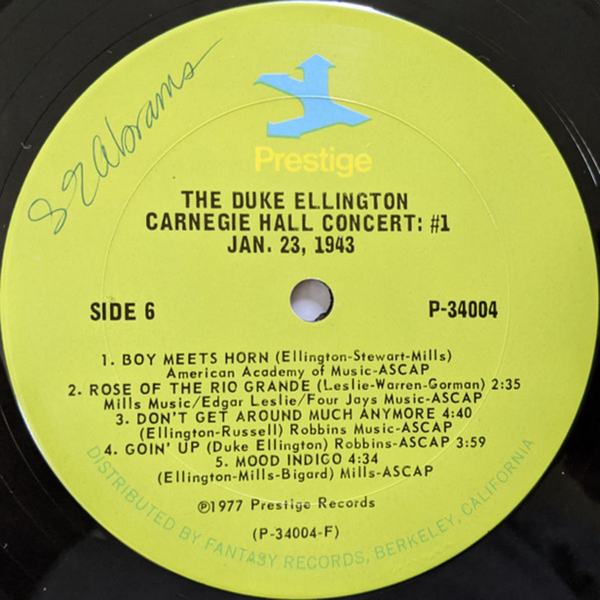 Duke Ellington And His Orchestra – January - 1977 US Pressing VinylPursuit.com
