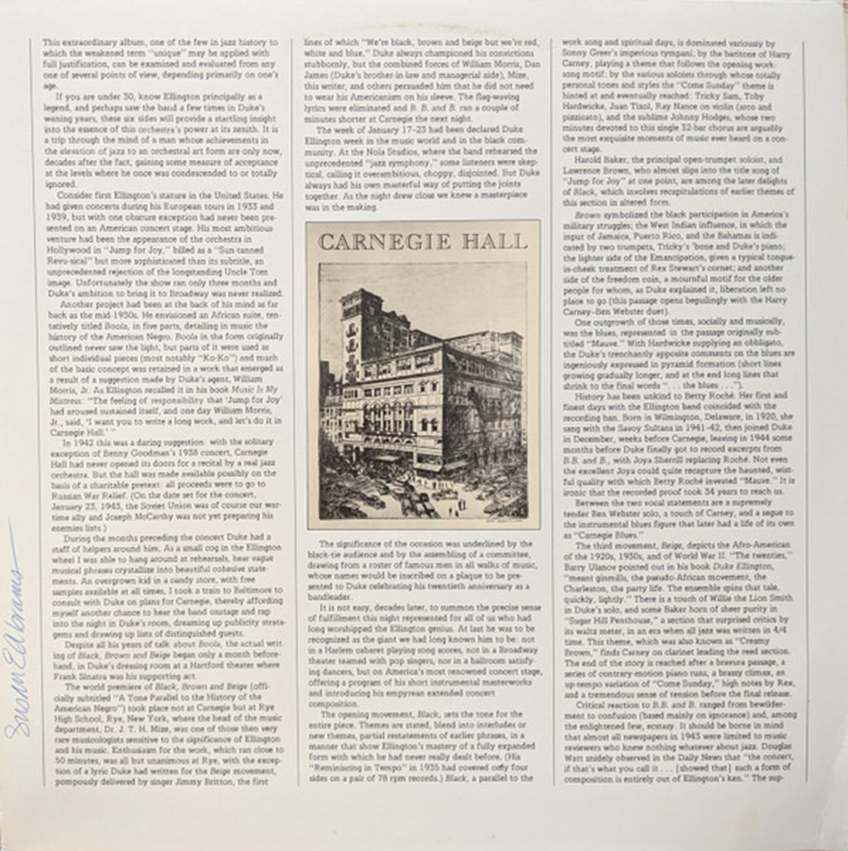 Duke Ellington And His Orchestra – January - 1977 US Pressing VinylPursuit.com