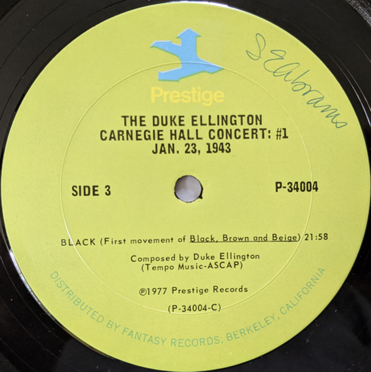 Duke Ellington And His Orchestra – January - 1977 US Pressing VinylPursuit.com
