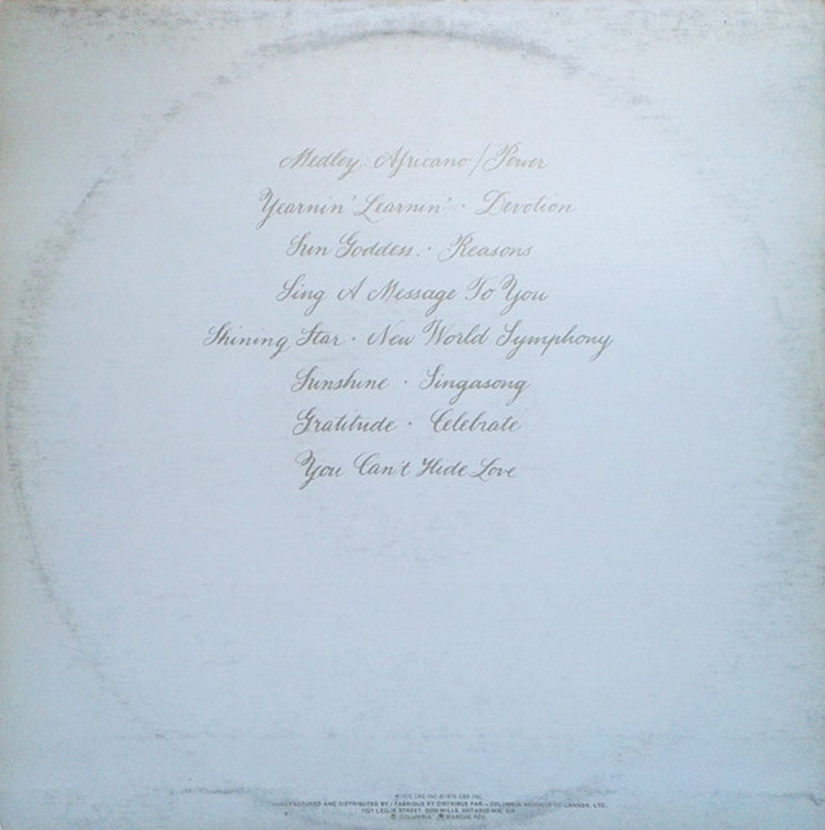 Earth, Wind & Fire – Gratitude - 1975 VinylPursuit.com